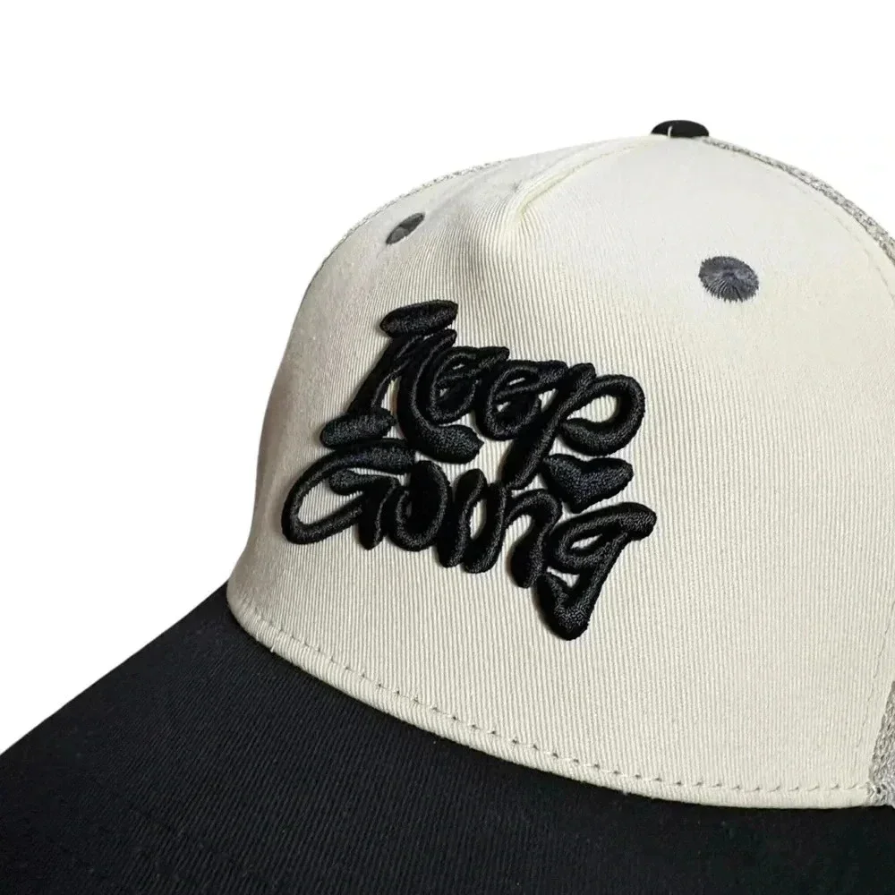 Beautiful Bastard Keep Going SnapBack Hat (w/ Raised Embroidered Type)